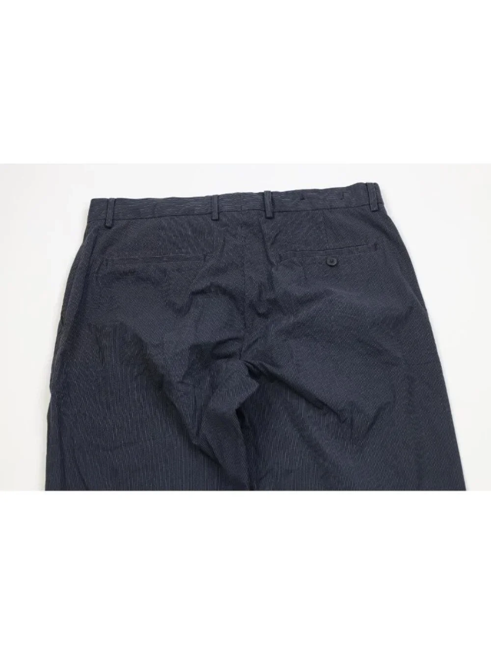 Vtg Y2K 2005 Banana Republic Mens 33x34 Cotton Pinstriped Wide Leg Chino Pants